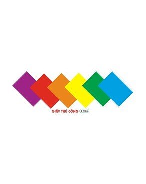 Giấy thủ công 6 màu Hồng Hà